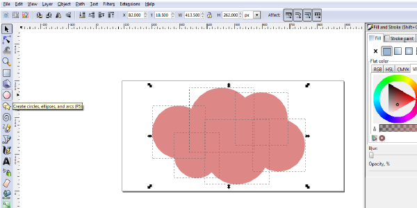 inkscape circle tool