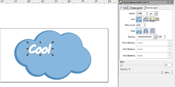 inkscape font stroke