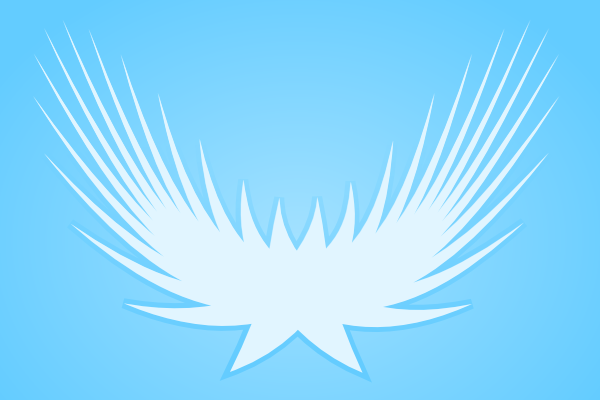 draw wings in inkscape