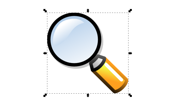 inkscape magnifying glass