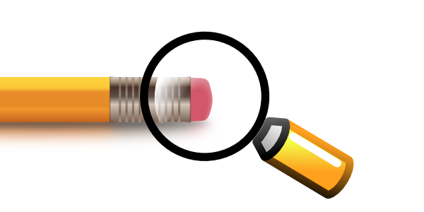 magnifying glass pencil