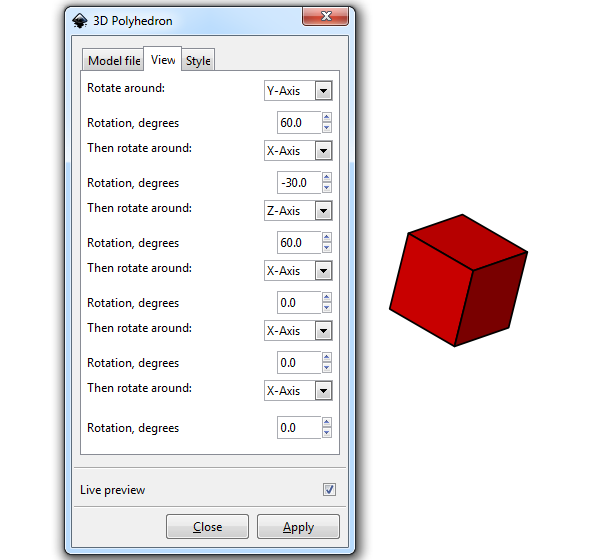 inkscape 3d polyhedron cube