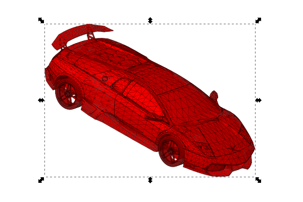 inkscape imported 3d model