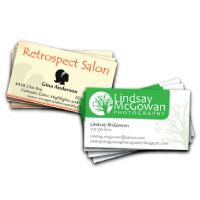 standard business card printing