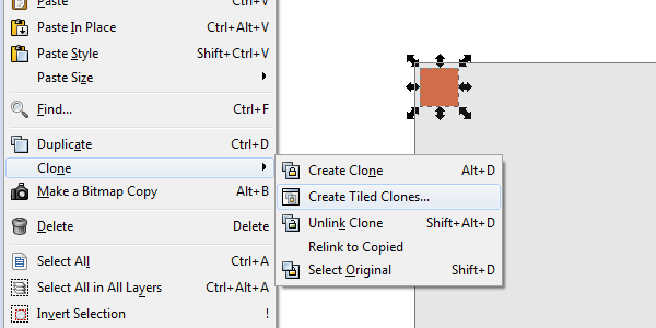 create tiled clones
