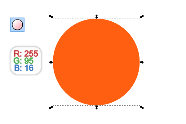 perfect orange circle