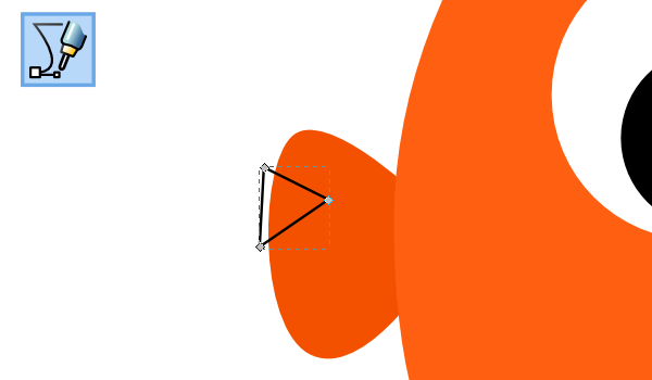 triangle over fin