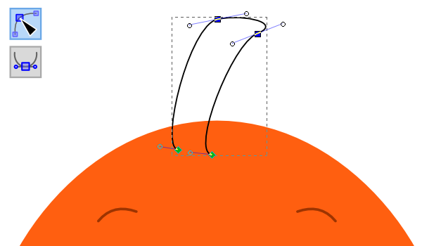rounded top fin
