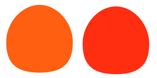 orange and red circle
