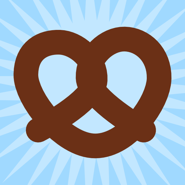 easy pretzel drawing