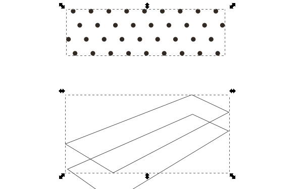 inkscape perspective multiple paths