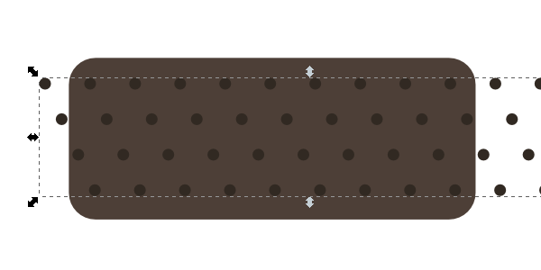 dots on ice cream sandwich
