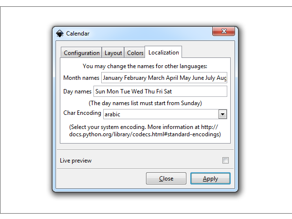 inkscape calendar extension