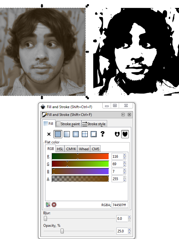 pastel photo inkscape