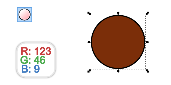 brown circle tool