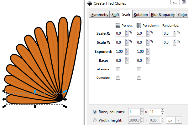 circular create tiled clones