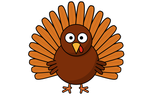 cute turkey cartoon