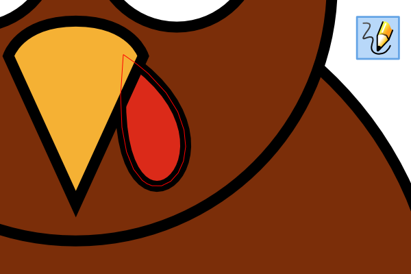 turkey cartoon snood