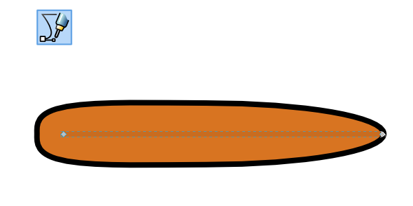 inner feather line