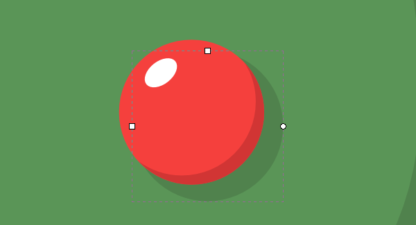 red round ornament