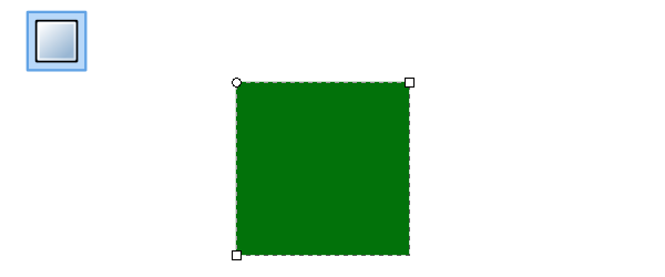 draw green square
