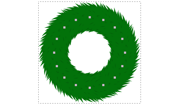 inskcape wreath pattern brush