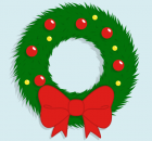 christmas wreath clipart