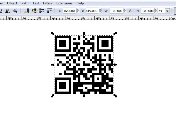 white lines in qr code