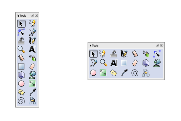 inkscape customize tool bar
