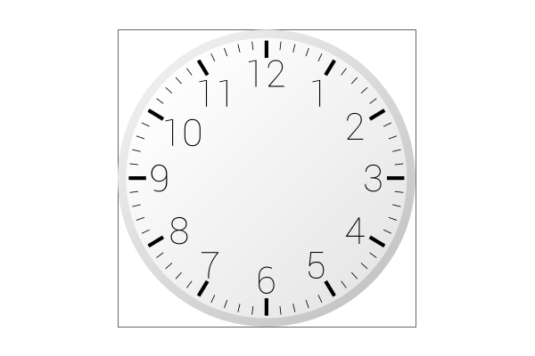 clock without needles