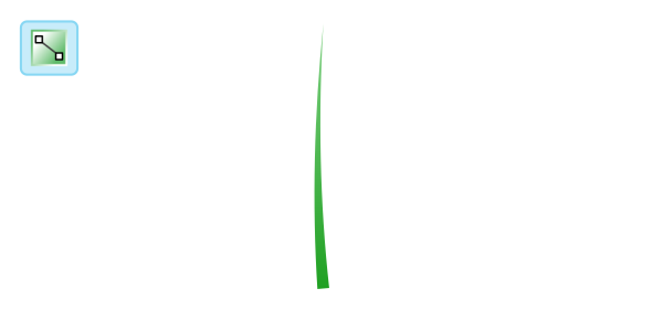 gradient grass triangle out