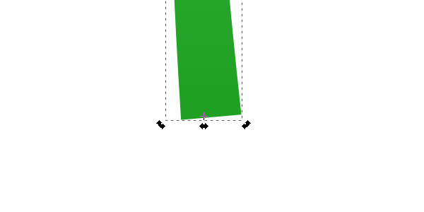 change inkscape rotation point