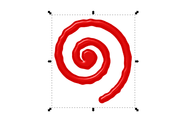 red spiral specular light