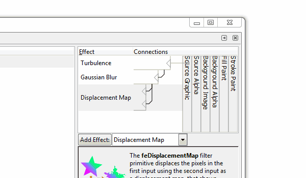 filter editor drag arrow