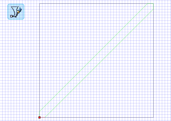 draw diagonal stripe