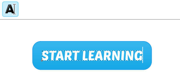 text button inkscape